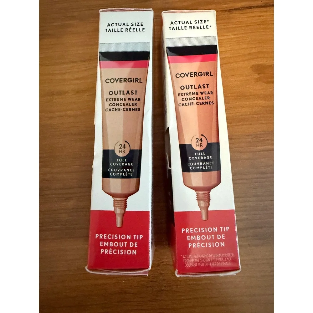 CoverGirl Outlast‎ Extreme Wear Concealer Ivory 805 & Buff Beige 825 NIB